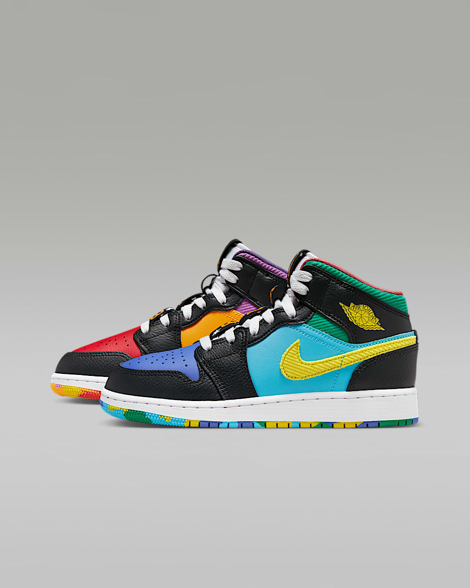 Air Jordan 1 Mid Sneaker School Genc Cocuk Ayakkab s Nike TR